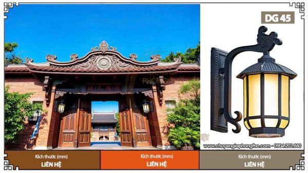 Đèn trang trí cột nhà DG45 hiện đại và sang trọng