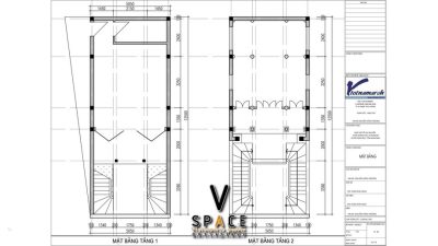 Kiến trúc nhà thờ họ 2 tầng 3 gian tại Huyện Nam Trực, Nam Định