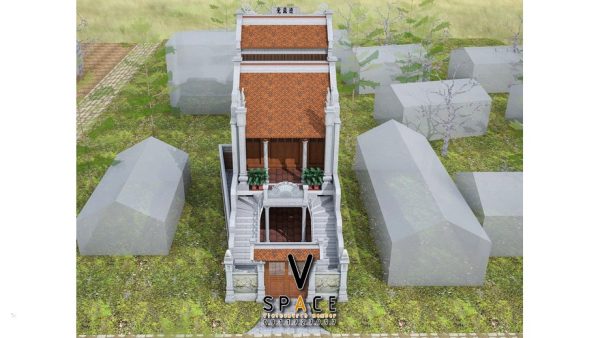 Kiến trúc nhà thờ họ 2 tầng 3 gian tại Huyện Nam Trực, Nam Định