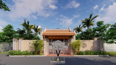 Nhà thờ họ 2 mái có hậu cung tại Thượng Lâm Tuyên Quang