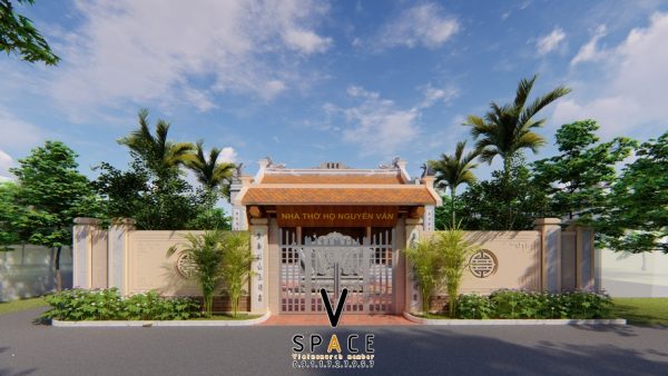 Nhà thờ họ 2 mái có hậu cung tại Thượng Lâm Tuyên Quang