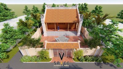 Nhà thờ họ 2 mái có hậu cung tại Thượng Lâm Tuyên Quang