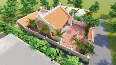 Nhà thờ họ 2 mái có hậu cung tại Thượng Lâm Tuyên Quang