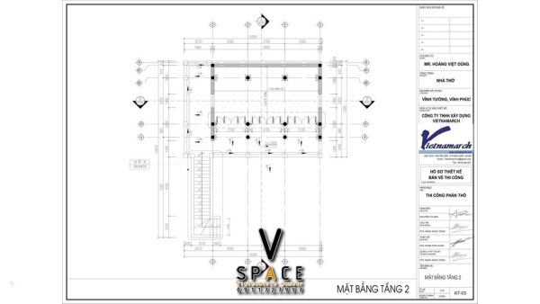 Nhà thờ họ 2 tầng kết hợp nhà ở tại huyện Vĩnh Tường, Vĩnh Phúc