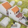 Phối cảnh nhà thờ họ 2 tầng chữ nhị Thị xã Kiến Tường, Long An