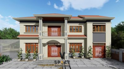 Thiết kế nhà thờ họ 2 mái kết hợp nhà ở tại phường Sông Công, Thái Nguyên