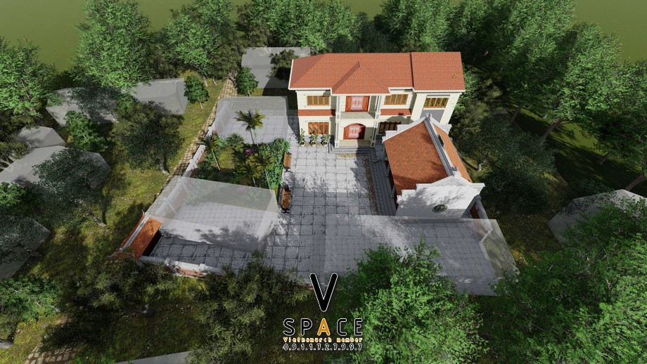 Nhà thờ họ 3 gian 2 mái kết hợp nhà ở tại phường Sông Công, Thái Nguyên Nhà thờ họ 3 gian 2 mái kết hợp nhà ở tại phường Sông Công, Thái Nguyên