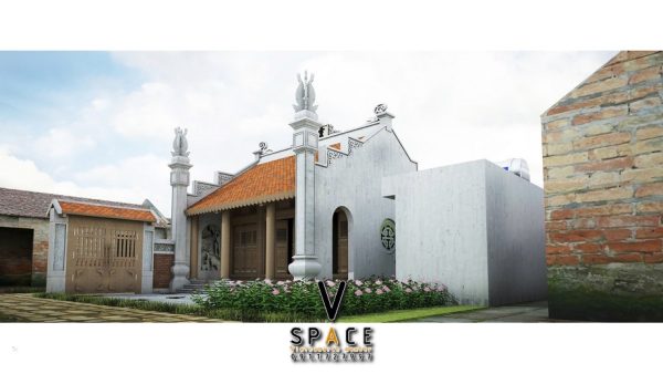 Bản vẽ nhà thờ họ 3 gian 2 mái tại xã Bình Gia, Lạng Sơn
