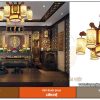 Đèn chùm 6 tay trang trí phòng thờ DG62