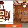 Đèn thả gỗ khung tròn DG63 sang trọng