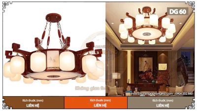 Mẫu đèn chùm trang trí biệt thự DG60