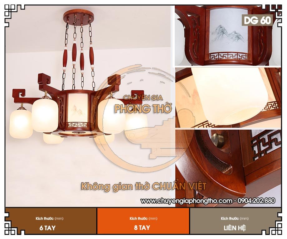 Mẫu đèn chùm trang trí biệt thự DG60 Mẫu đèn chùm trang trí biệt thự DG60