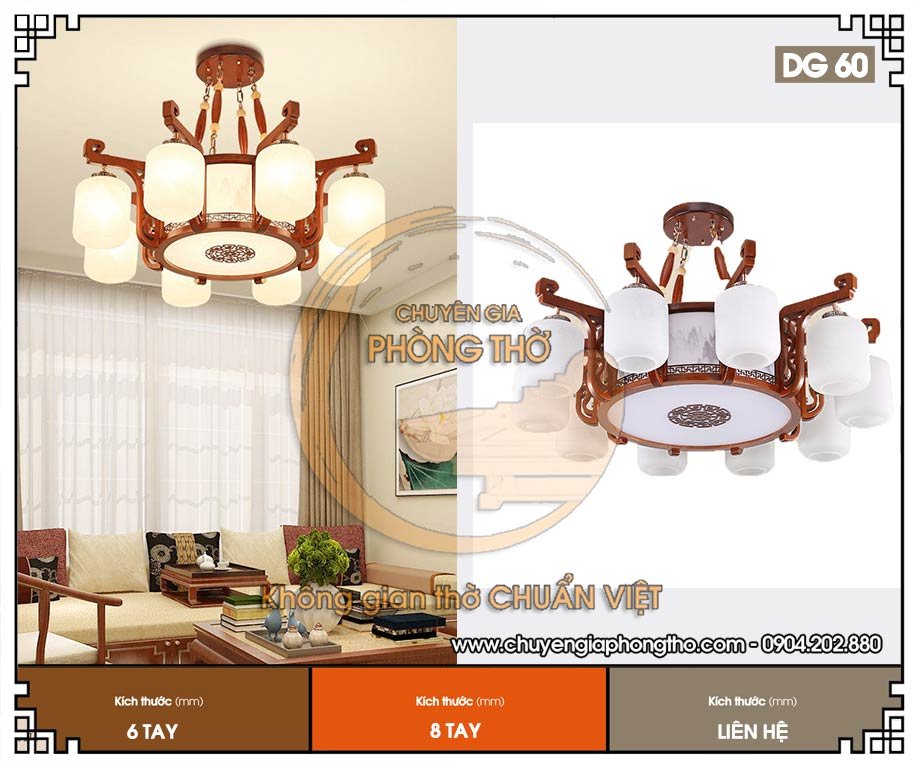 Mẫu đèn chùm trang trí biệt thự DG60 Mẫu đèn chùm trang trí biệt thự DG60