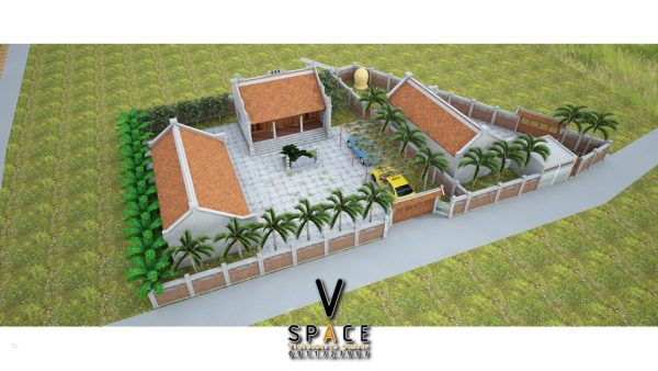 Nhà thờ họ 2 mái có tắc môn đá tại xã Mường Nhé, Điện Biên