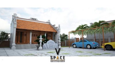 Nhà thờ họ 2 mái có tắc môn đá tại xã Mường Nhé, Điện Biên