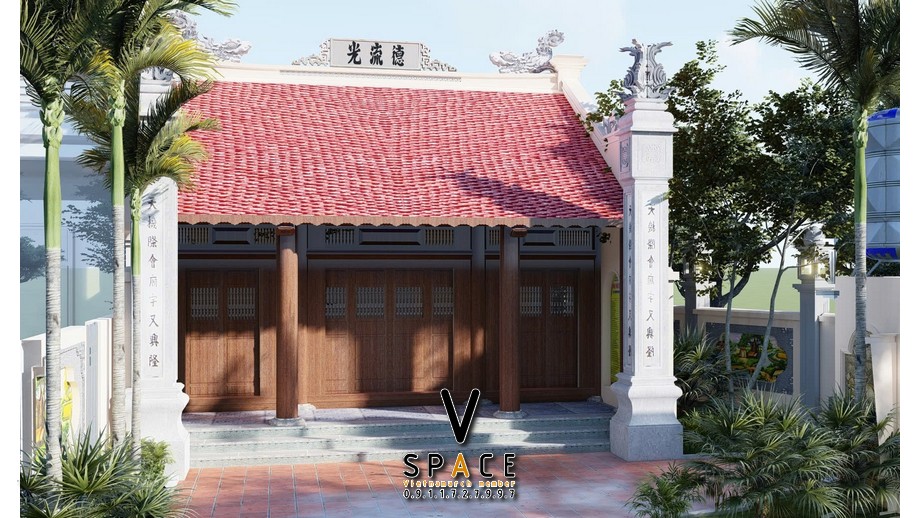 Nhà thờ họ 3 gian 2 mái có hậu cung tại phường Lào Cai