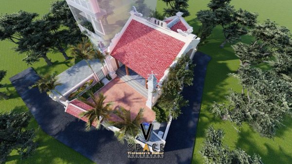 Nhà thờ họ 3 gian 2 mái có hậu cung tại phường Lào Cai