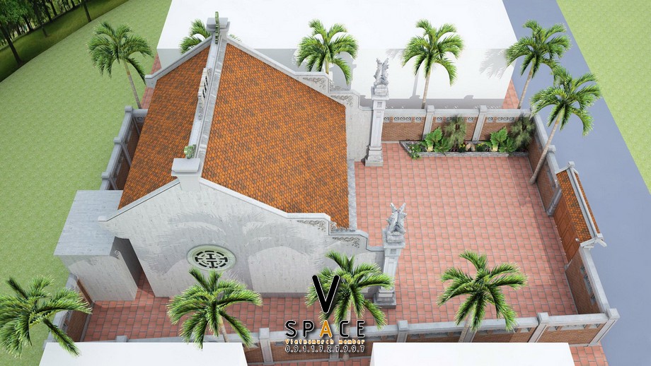 Thiết kế nhà thờ họ 3 gian bê tông giả gỗ tại xã Bắc Yên, Sơn La Thiết kế nhà thờ họ 3 gian bê tông giả gỗ tại xã Bắc Yên, Sơn La
