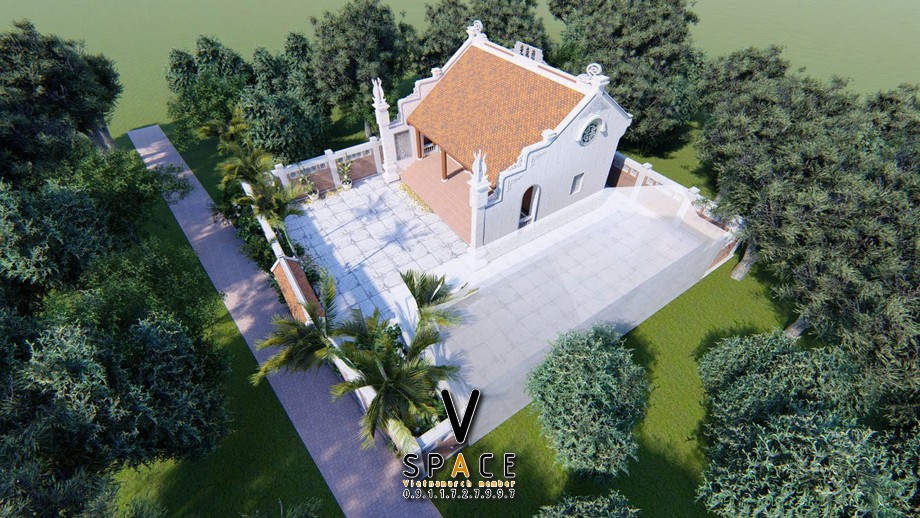 Bản vẽ nhà thờ họ 75m2 tại phường Quy Nhơn, Gia Lai