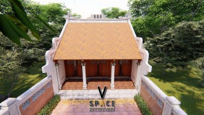 Phối cảnh nhà thờ họ chữ nhị 3 gian 2 mái tại Phường‍ Hải‍ Châu, Đà Nẵng