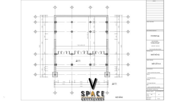 Phối cảnh từ đường 3 gian 2 mái bê tông giả gỗ tại xã Ân Thi, Hưng Yên