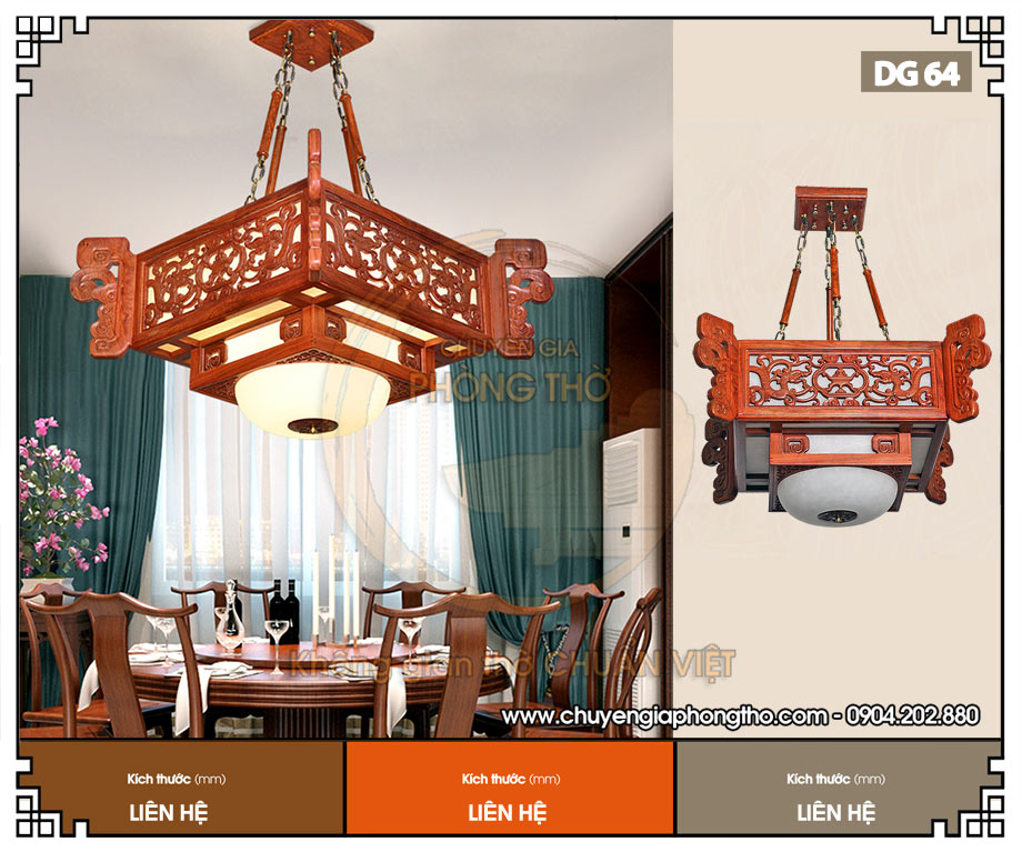 Đèn trang trí nhà thờ họ cao cấp DG64