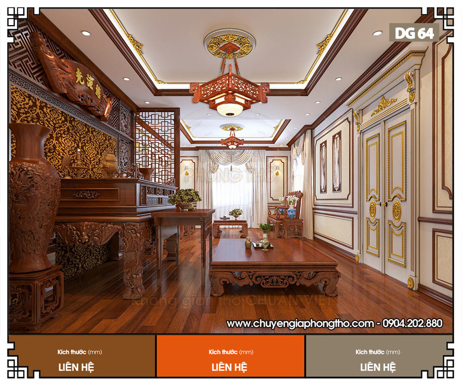 Đèn trang trí nhà thờ họ cao cấp DG64