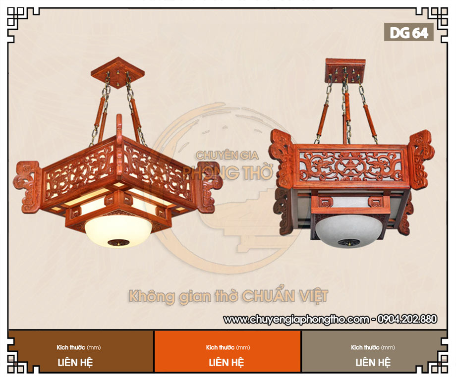 Đèn trang trí nhà thờ họ cao cấp DG64