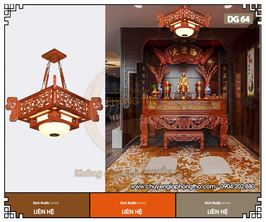 Đèn trang trí nhà thờ họ cao cấp DG64