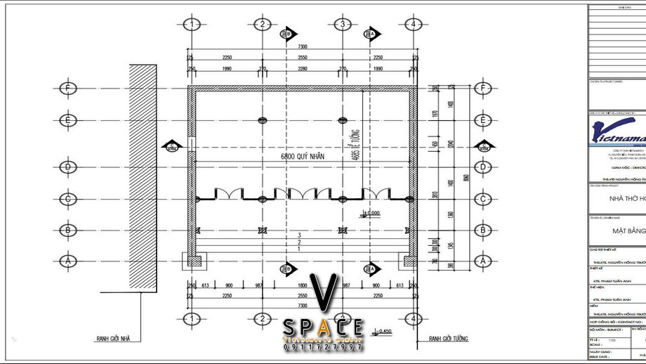 Kiến trúc nhà thờ họ 80m2 tại Phường Xuân Hương - Đà Lạt, Lâm Đồng
