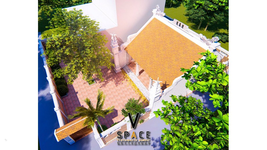 Kiến trúc nhà thờ họ 80m2 tại Phường Xuân Hương - Đà Lạt, Lâm Đồng