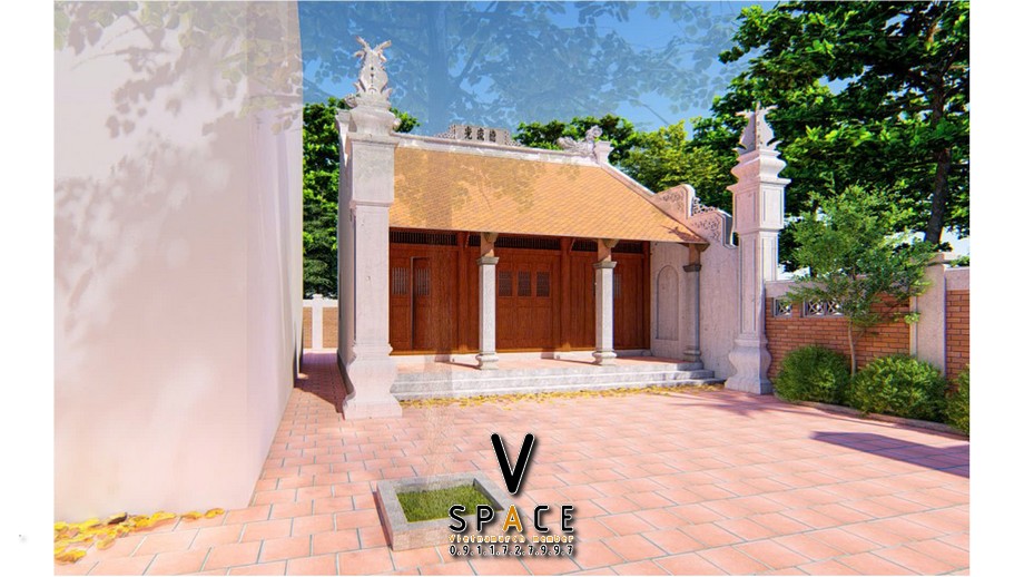Kiến trúc nhà thờ họ 80m2 tại Phường Xuân Hương - Đà Lạt, Lâm Đồng