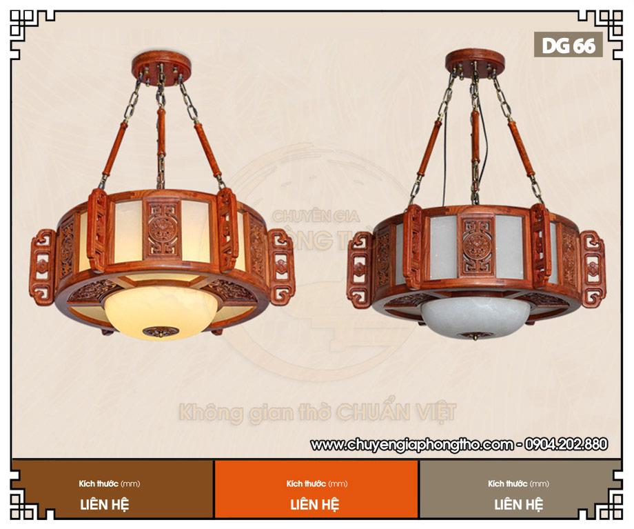 Đèn thả gỗ cao cấp DG66 Đèn thả gỗ cao cấp DG66