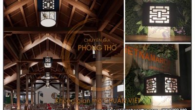 Mẫu đèn trang trí nhà gỗ DG65