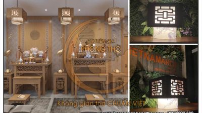 Mẫu đèn trang trí nhà gỗ DG65