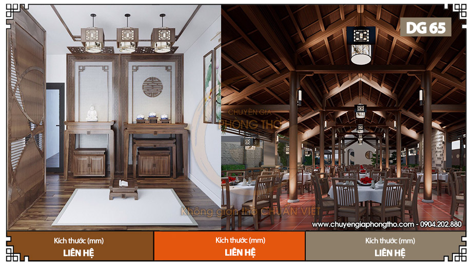 Mẫu đèn trang trí nhà gỗ DG65