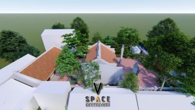 Kiến trúc nhà thờ họ 3 gian 2 mái có cột đồng trụ đá tại xã Cái Nhum, Vĩnh Long