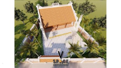 Kiến trúc nhà thờ họ 3 gian 2 mái có tắc môn đá tại Hàm Yên, Tuyên Quang