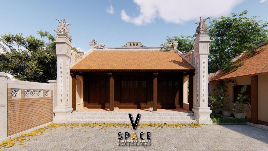 Phối cảnh 3D nhà thờ họ 3 gian bê tông giả gỗ tại Phường An Xuyên, Cà Mau Phối cảnh 3D nhà thờ họ 3 gian bê tông giả gỗ tại Phường An Xuyên, Cà Mau