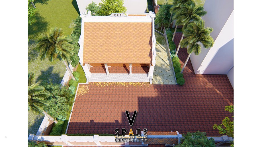 Phối cảnh nhà thờ họ 3 gian 2 mái tại xã Khoen On, Lai Châu Phối cảnh nhà thờ họ 3 gian 2 mái tại xã Khoen On, Lai Châu