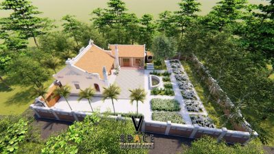 Kiến trúc nhà thờ họ 3 gian 2 mái có nhà phụ trợ tại xã Lộc Bình, Lạng Sơn