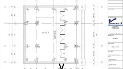 Bản vẽ phối cảnh nhà thờ họ 3 gian 2 mái bê tông giả gỗ tại Phường‍ Hòa‍ Cường, TP Đà Nẵng