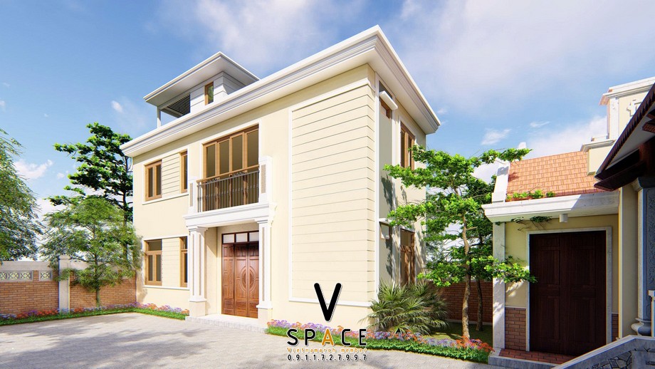 Phối cảnh nhà thờ họ 3 gian truyền thống kết hợp nhà ở tại xã An Phú, Quảng Ngãi Phối cảnh nhà thờ họ 3 gian truyền thống kết hợp nhà ở tại xã An Phú, Quảng Ngãi