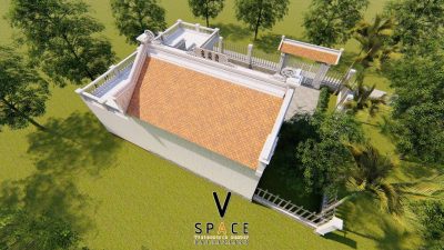 Kiến trúc nhà thờ họ 3 gian 2 mái có nhà phụ trợ tại xã Mường Toong, Điện Biên