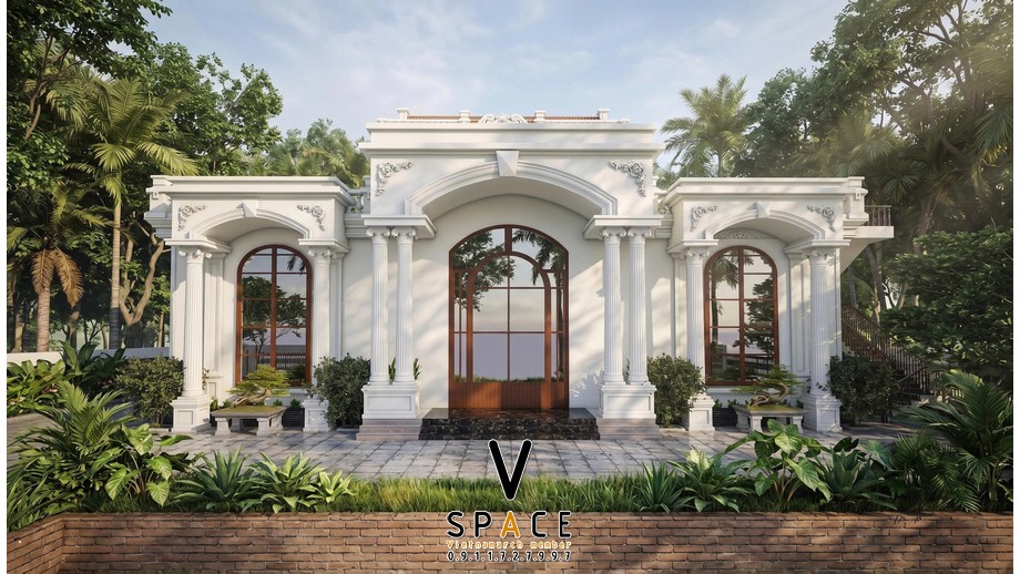 Bản vẽ 3D nhà thờ họ 3 gian 2 mái kết hợp nhà ở hiện đại tại phường Quy Nhơn Tây, Gia Lai Bản vẽ 3D nhà thờ họ 3 gian 2 mái kết hợp nhà ở hiện đại tại phường Quy Nhơn Tây, Gia Lai