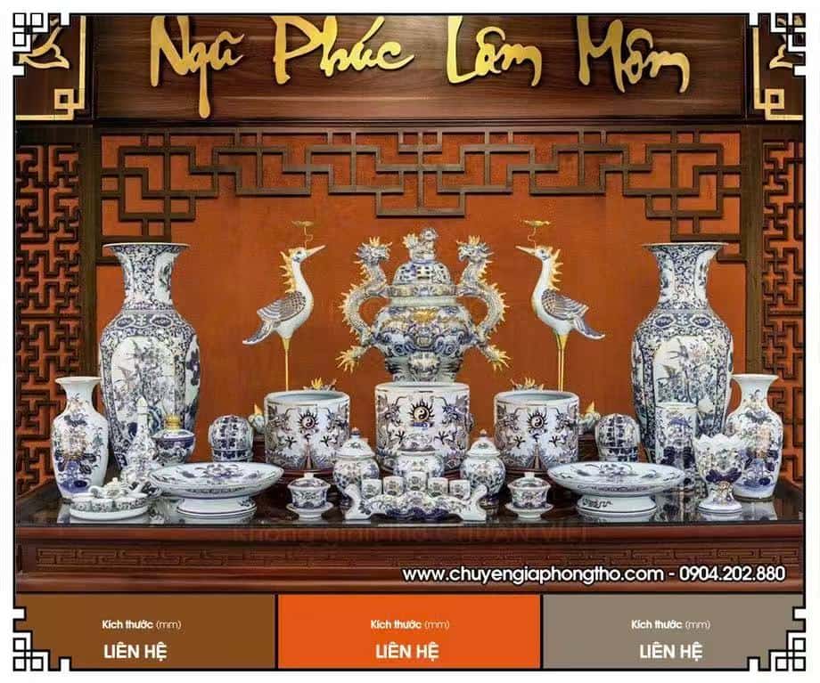 Bộ đồ thờ men lam vẽ vàng cao cấp bo-do-tho-men-lam-ve-vang-cao-cap-7
