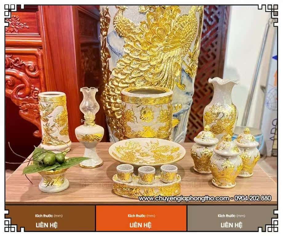 Bộ đồ thờ men rạn nổi dát vàng cao cấp bo-do-tho-men-ran-noi-dat-vang-cao-cap-6