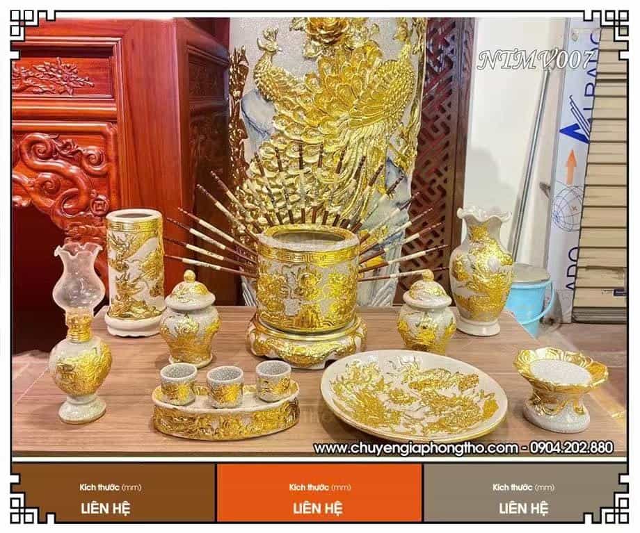 Bộ đồ thờ men rạn nổi dát vàng cao cấp bo-do-tho-men-ran-noi-dat-vang-cao-cap-8