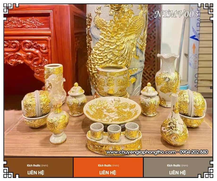 Bộ đồ thờ men rạn nổi dát vàng cao cấp bo-do-tho-men-ran-noi-dat-vang-cao-cap-9