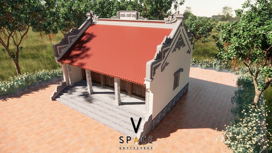 Phối cảnh kiến trúc nhà thờ họ 3 gian 2 mái uy nghiêm tại xã Đồng Tiến, Hà Tĩnh Hà Tĩnh là vùng đất nổi tiếng với truyền thống hiếu học, tinh thần đoàn kết và đạo lý "uống nước nhớ nguồn" được gìn giữ qua nhiều thế hệ. Nơi đây có nhiều dòng họ lớn với lịch sử hàng trăm năm, luôn coi trọng việc thờ cúng tổ tiên, lưu giữ gia phả và giáo dục con cháu về nguồn cội. Bởi vậy, nhà thờ họ không chỉ là một công trình kiến trúc mà còn là trung tâm sinh hoạt văn hóa, nơi diễn ra các dịp giỗ tổ, họp họ, lễ tết và những sự kiện quan trọng của dòng tộc.
Trong đời sống của người Hà Tĩnh, việc xây dựng nhà thờ họ thể hiện sự tri ân đối với tiền nhân, đồng thời khẳng định tinh thần gắn kết giữa các thế hệ. Dù nhiều người con xa quê lập nghiệp ở khắp mọi miền đất nước, họ vẫn luôn hướng về quê hương, chung tay đóng góp để xây dựng và gìn giữ từ đường như một biểu tượng của cội nguồn và bản sắc gia tộc.